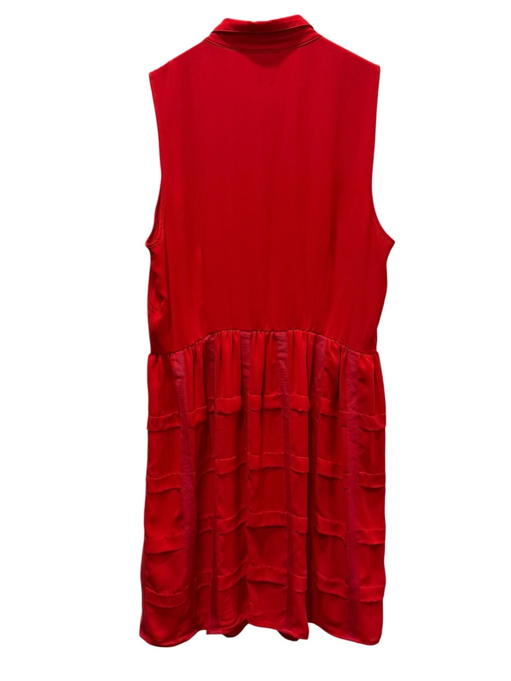 Sachin &‎ Babi Red Sleeveless Tiered Casual Dress Collared Party SIZE 12 - Picture 3 of 11